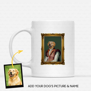 Personalized Dog Gift Idea - Royal Dog's Portrait 39 For Dog Lovers - White Mug